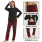 LANBAOSI Woman Winter Fleece Pajamas Set 2 Piece  Comfy Warm PJ Set