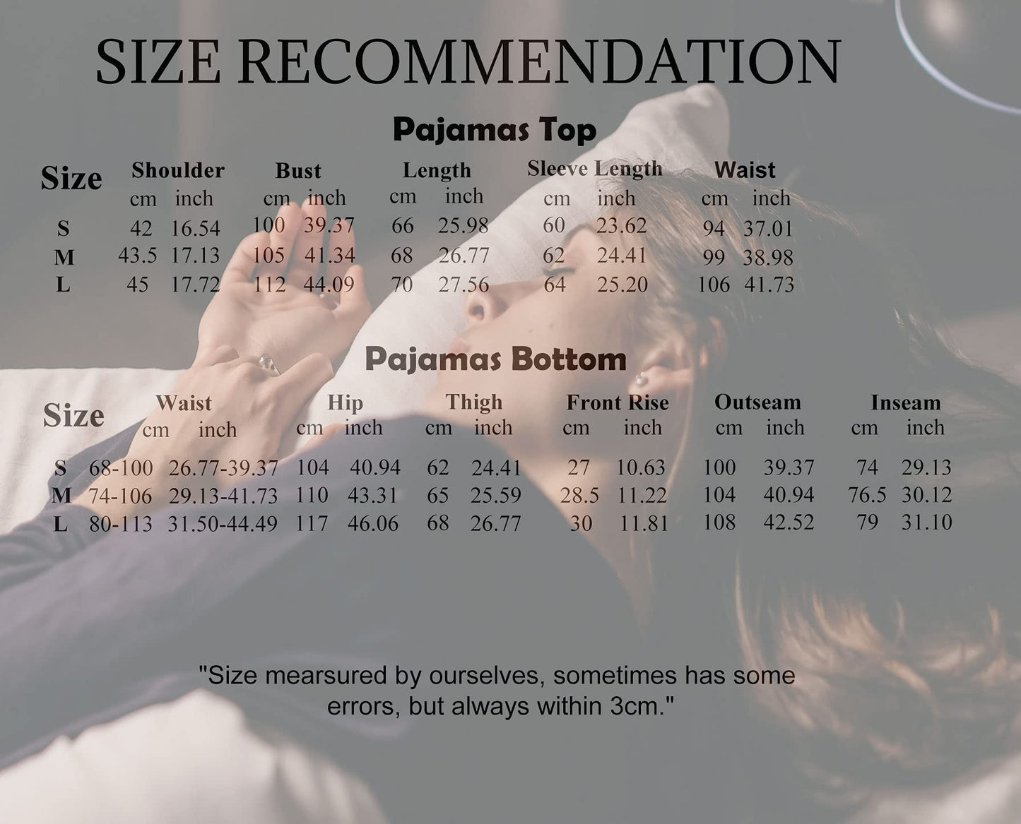 LANBAOSI Woman Winter Fleece Pajamas Set 2 Piece  Comfy Warm PJ Set