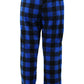 LANBAOSI 2 Pack Women Comfy Soft Fleece Plaid Pajama Pants