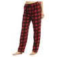 LANBAOSI 2 Pack Women Comfy Soft Fleece Plaid Pajama Pants