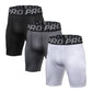 LANBAOSI 3 Pack Mens Performance Compression Shorts Spandex Running Underwear for Men Athletic Shorts Biking Running