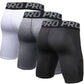 LANBAOSI 3 Pack Mens Performance Compression Shorts Spandex Running Underwear for Men Athletic Shorts Biking Running