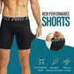 LANBAOSI 3 Pack Mens Performance Compression Shorts Spandex Running Underwear for Men Athletic Shorts Biking Running