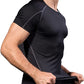 2 Pack Men Cool Dry Short Sleeve Compression Shirts Male Sports Baselayer T-Shirts Tops LANBAOSI