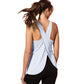 2 Packs Loose Fit Women Sleeveless Yoga Shirts Cross Cut Summer Tank Tops LANBAOSI