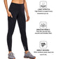 2 Packs Women's High Waist Yoga Leggings with Pocket Reflective Running Tights LANBAOSI
