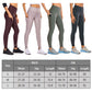 2 Packs Women's High Waist Yoga Leggings with Pocket Reflective Running Tights LANBAOSI