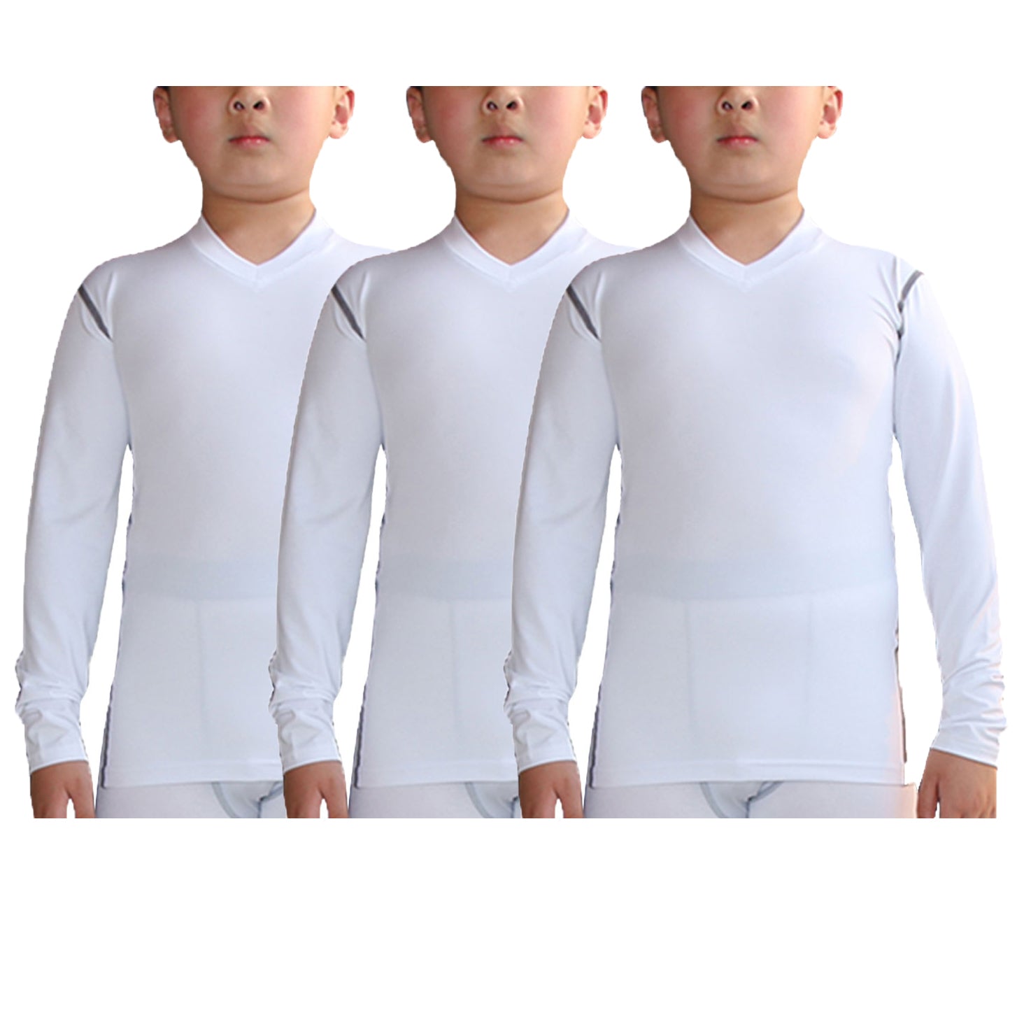 3 Pack Boys&Girls Long Sleeve Compression Soccer T-Shirt for Unisex LANBAOSI