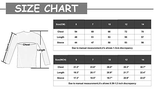 3 Pack Boys Youth Compression Shirts Unisex Juniors Long Sleeve Undershirts  Baselayer Size 5 – LANBAOSI