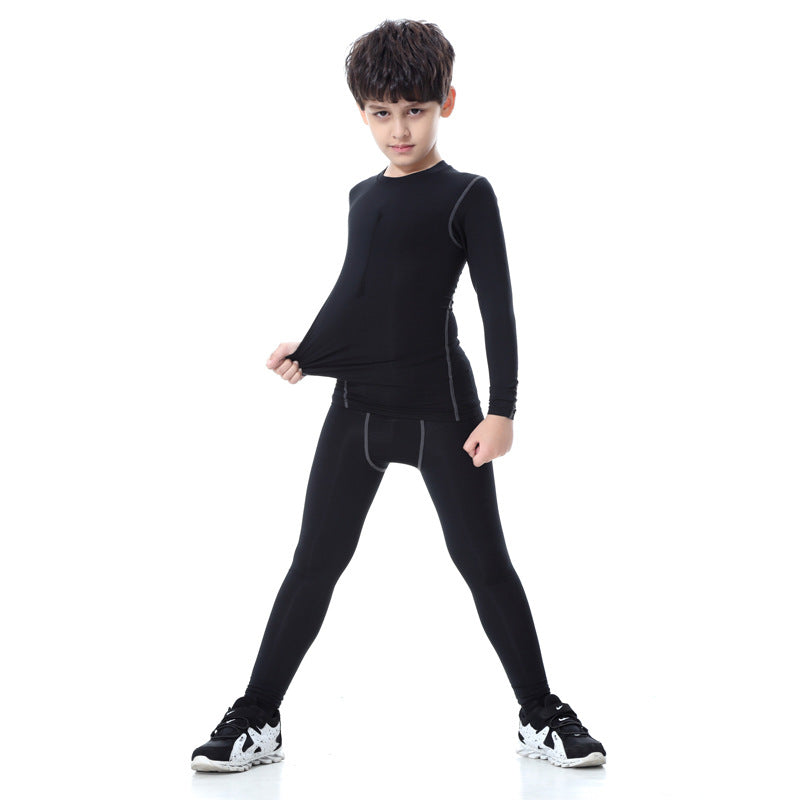 3 Pack Boys Youth Compression Shirts Unisex Juniors Long Sleeve Undershirts Baselayer LANBAOSI