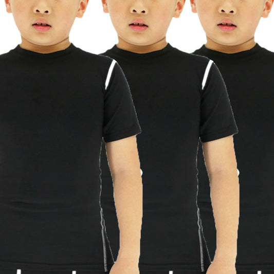LANBAOSI Boys Football Base Layer Top, Kids Compression Top Shirts