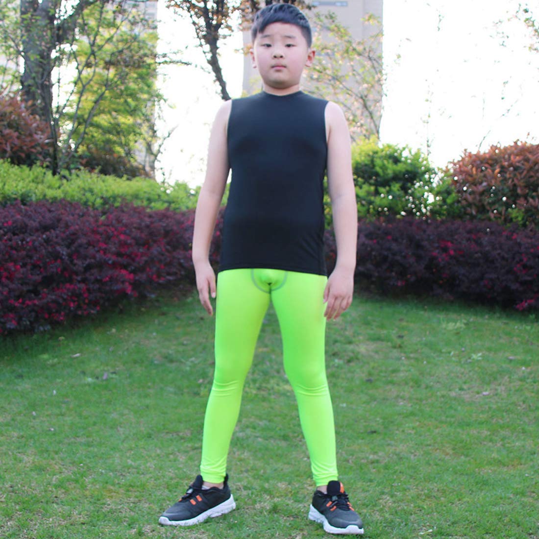 Youth green compression on sale pants