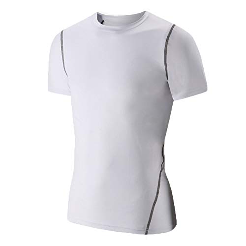 Boys Compression Baselayer Top Unisex Short Sleeve Under Shirt LANBAOSI