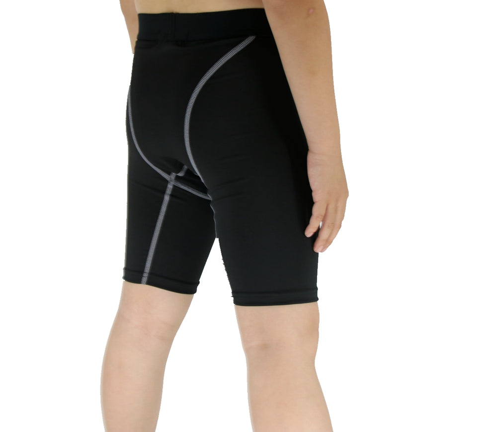 Boys black hot sale compression shorts