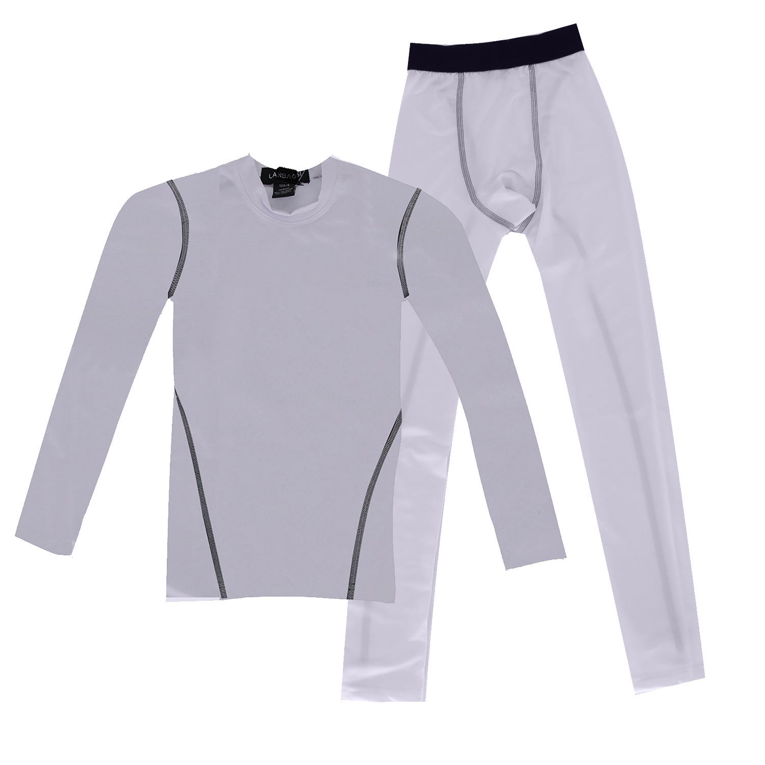 Boys & Girls Long Sleeve Compression Shirts and Pant 2 Pcs Set LANBAOSI