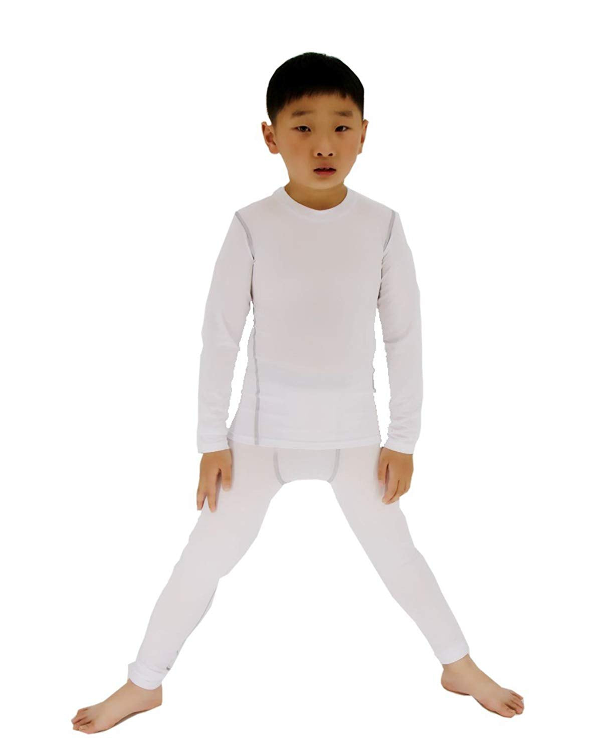 Boys & Girls Long Sleeve Compression Shirts and Pant 2 Pcs Set LANBAOSI