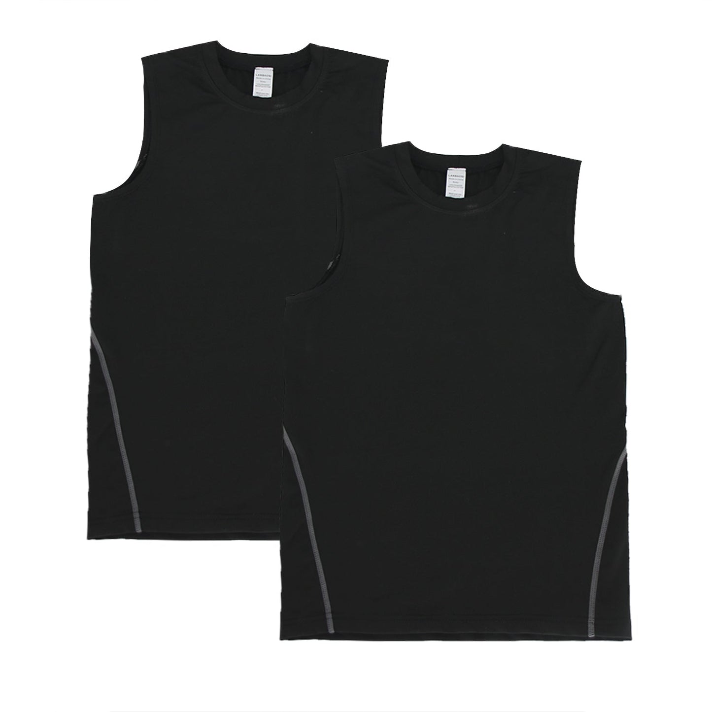 Boys Vest Tops Athletic Sleeveless Moisture Wicking Tanks 2 Pack LANBAOSI