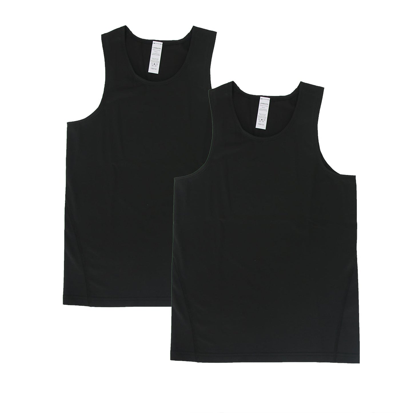 Kids Athletic Sleeveless Tank Top Boys Vest 2 Pack LANBAOSI