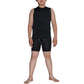 Kids Underwear Workout Base Layer Boys Sleeveless Vest and Short 2 PCS LANBAOSI