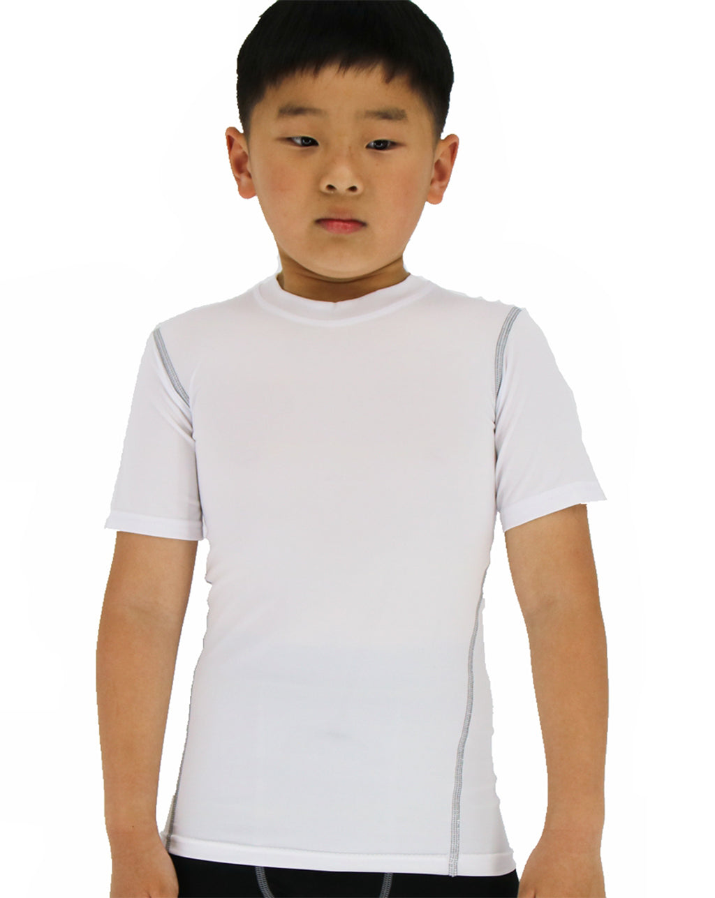 LANBAOSI Boy's Compression Shirts Child's Short Sleeve Base Layer Tops LANBAOSI