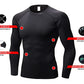 LANBAOSI Compression Tops for Men Quick Dry Lightweight Male Base Layer Long Sleeve T Shirt LANBAOSI