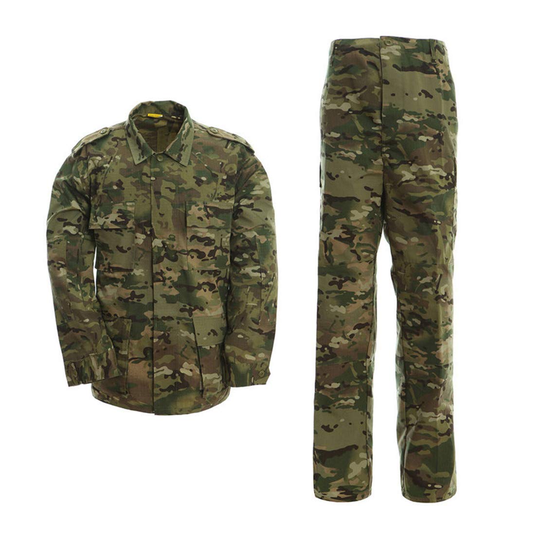 LANBAOSI Men Army Uniforms Military BDU Uniforms Set Tactical Clothing