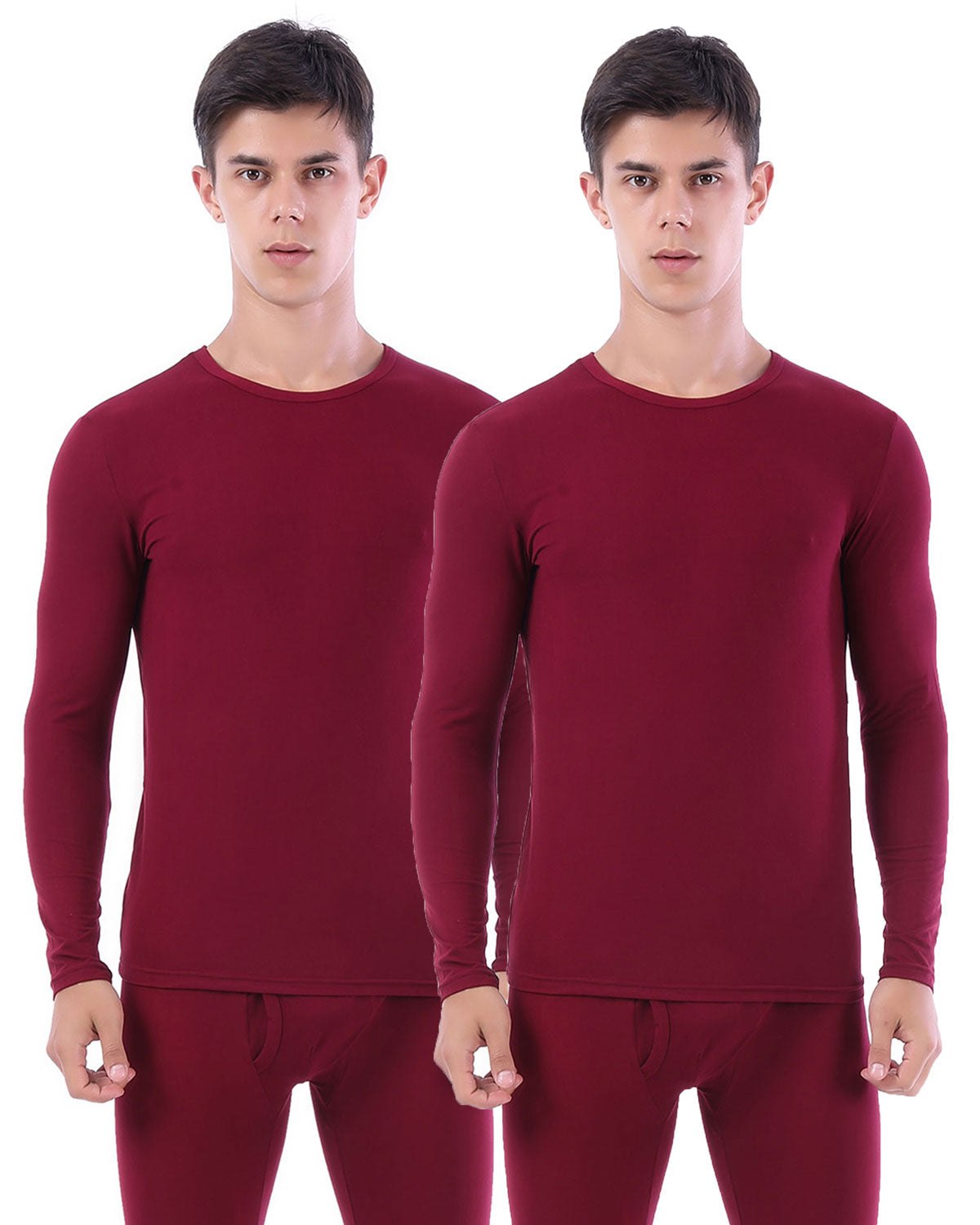 LANBAOSI Men's Fleece Thermal Underwear Compression Base Layer Shirt LANBAOSI