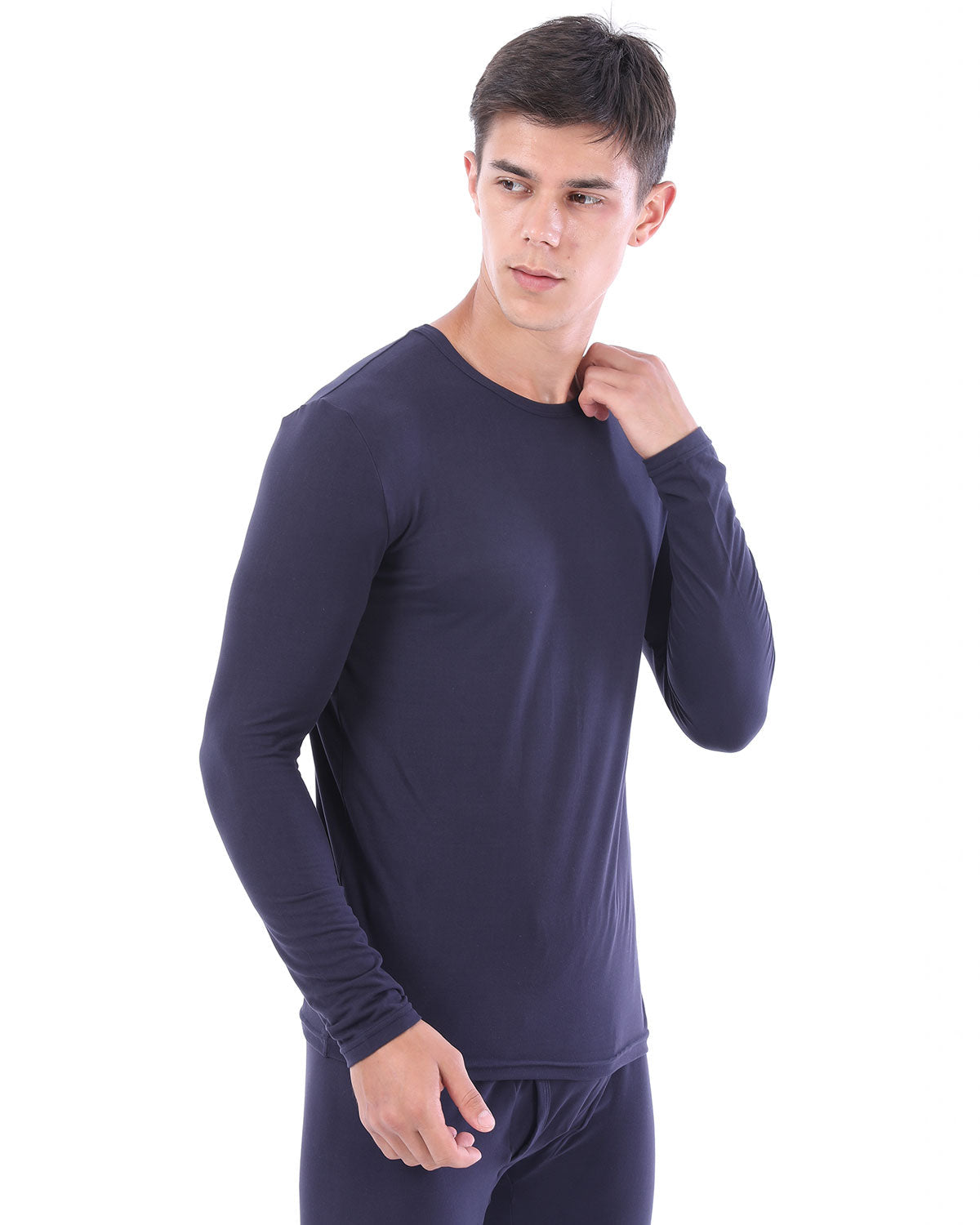 LANBAOSI Men's Fleece Thermal Underwear Compression Base Layer Shirt LANBAOSI