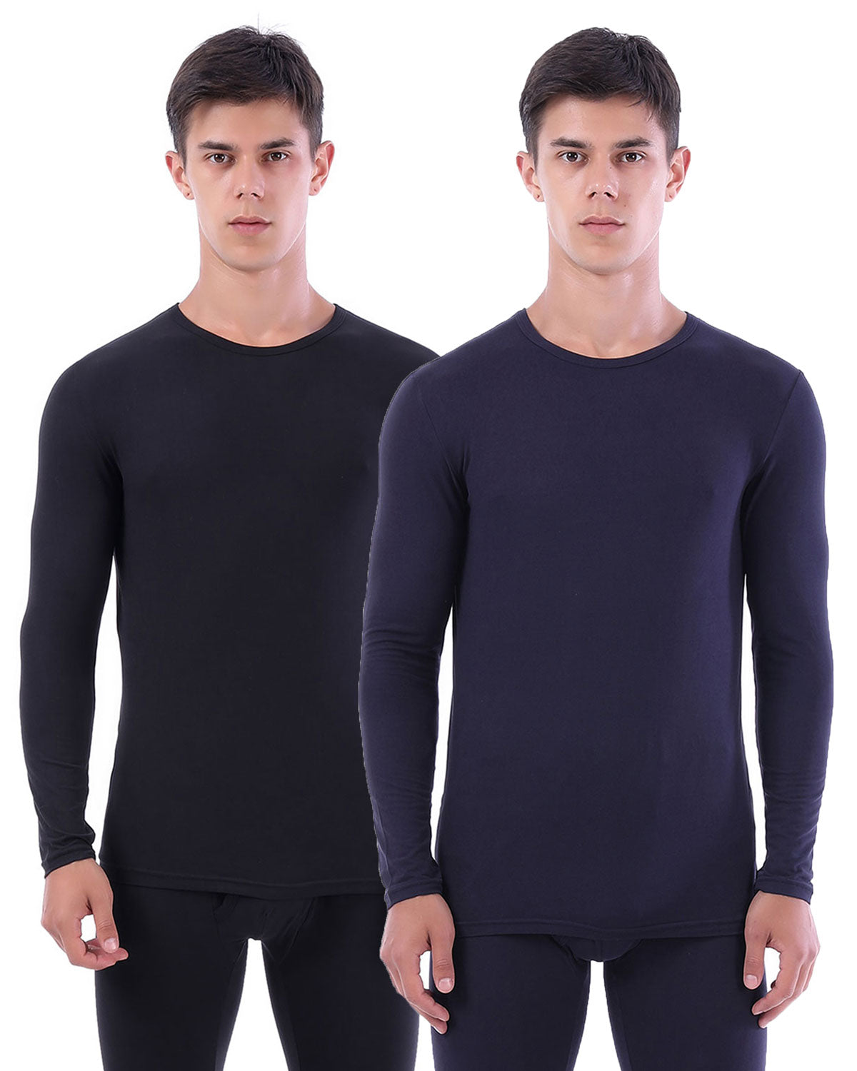 LANBAOSI Men's Fleece Thermal Underwear Compression Base Layer Shirt LANBAOSI