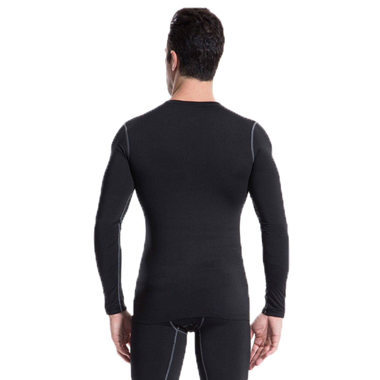 LANBAOSI Men's Fleece Thermal Underwear Compression Base Layer Shirt LANBAOSI