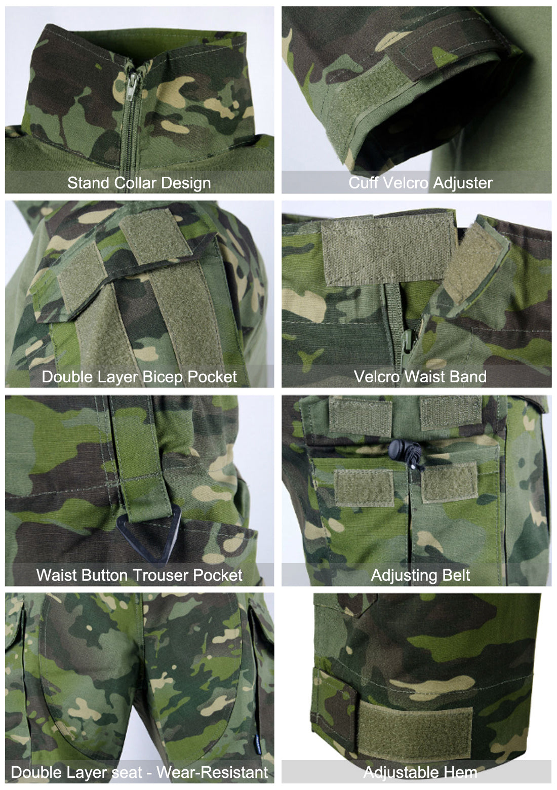 LANBAOSI Men's G3 Combat Shirts and Pants Army Tactical Uniforms LANBAOSI