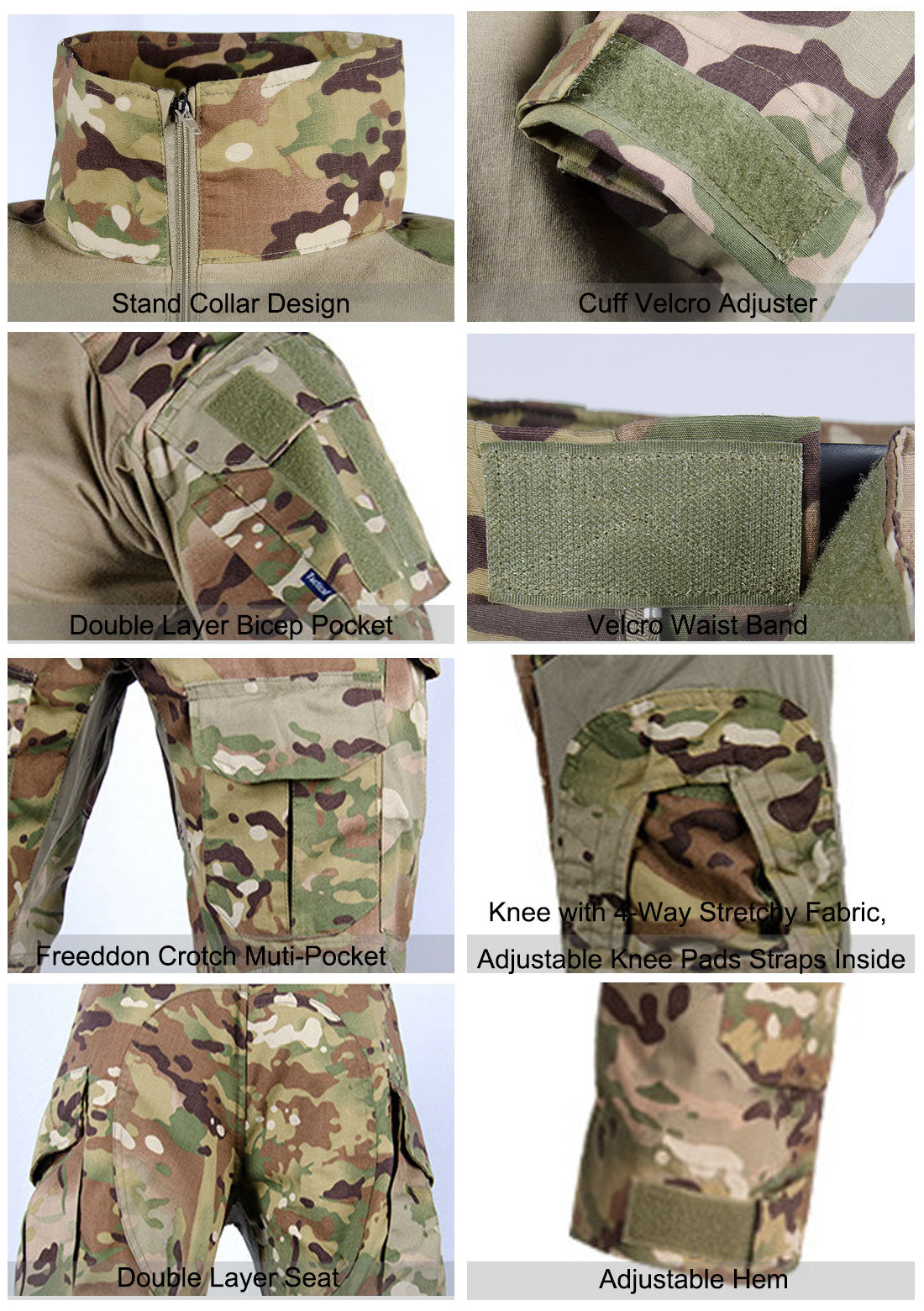 LANBAOSI Men's G3 Combat Shirts and Pants Army Tactical Uniforms LANBAOSI