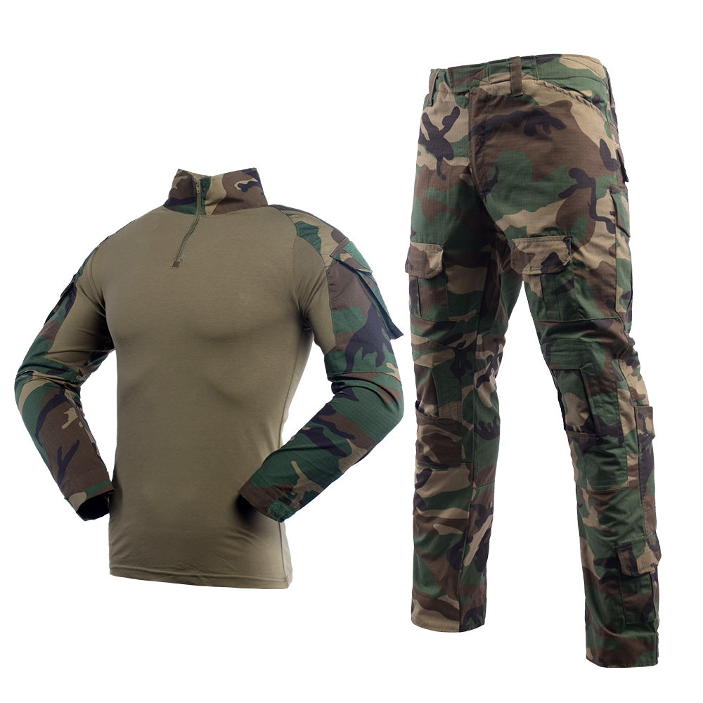 LANBAOSI Men's Military Army Tactical Combat Uniforms Airsoft Clothes