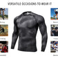 LANBAOSI Mens Long Sleeve Cyclist Jersey 3D Snake Skin Printed T-Shirt Running Tops LANBAOSI