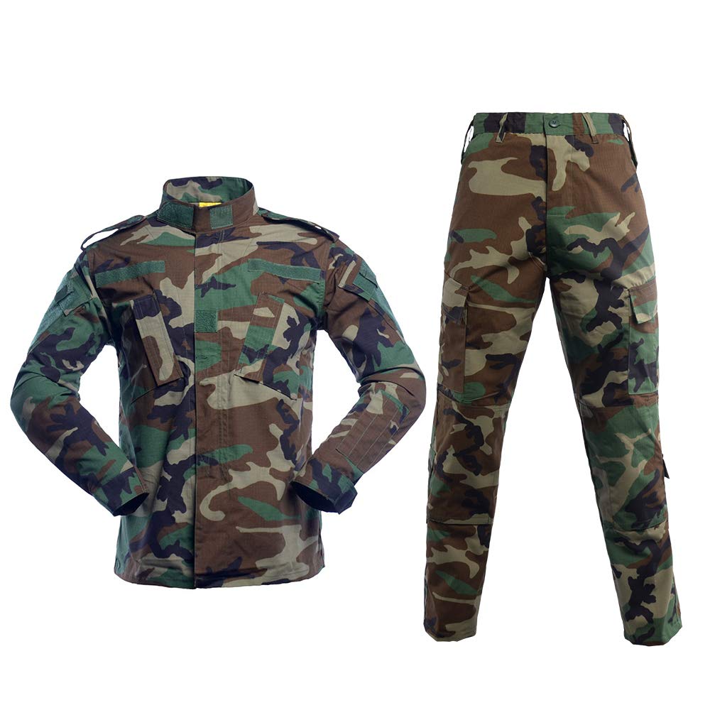 LANBAOSI Mens Military Combat Uniform Set Shirt and Pants for Airsoft Paintball LANBAOSI