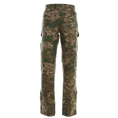 LANBAOSI Men's Tactical Combat Shirt and Pants Set Long Sleeve Multicam  Woodland BDU Hunting Military Uniform 1/4 Zip : : Sports & Outdoors