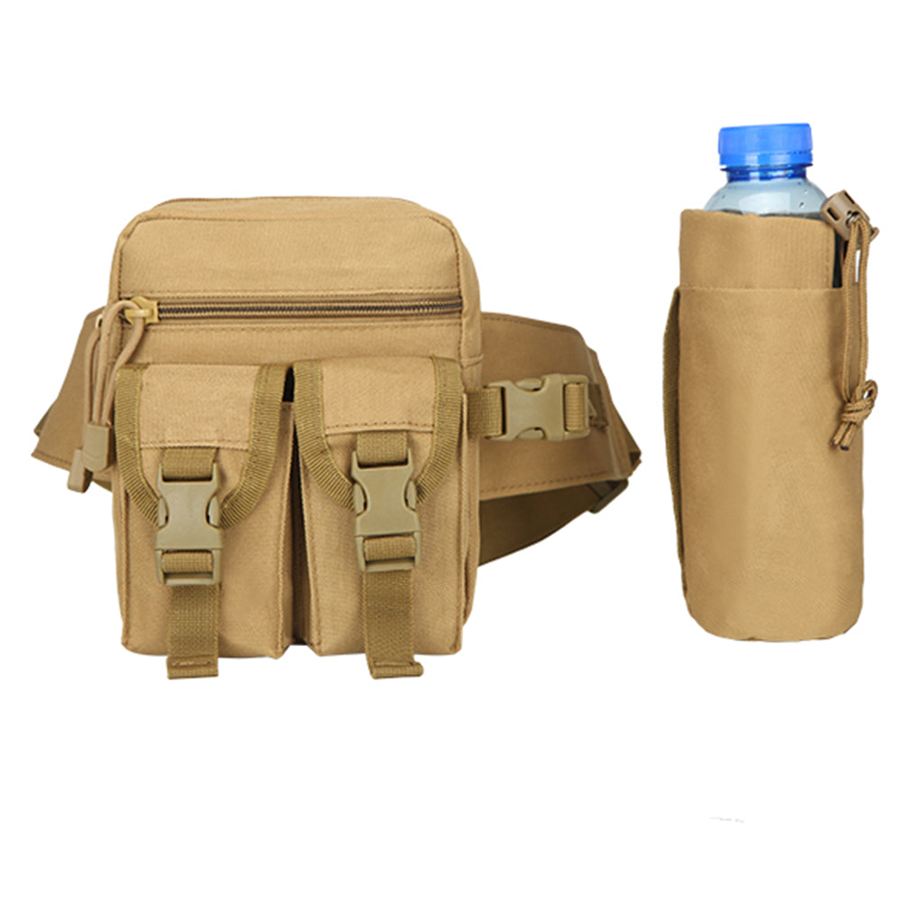 LANBAOSI Tactical Waist Bag Military Fanny Pack with Detachable Water Bottle Holder LANBAOSI