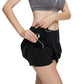 LANBAOSI Women's Skirts Casual Mini Skorts with Pockets Short Skirts with Lined LANBAOSI