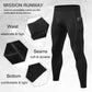 Men 2 Pack Compression Pants Pockets Cool Dry Gym Leggings Male Baselayer Running Tights LANBAOSI