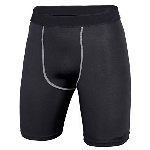 Men 3 Pack Running Compression Shorts with Pocket Male Workout Short  Leggings Size Large – LANBAOSI