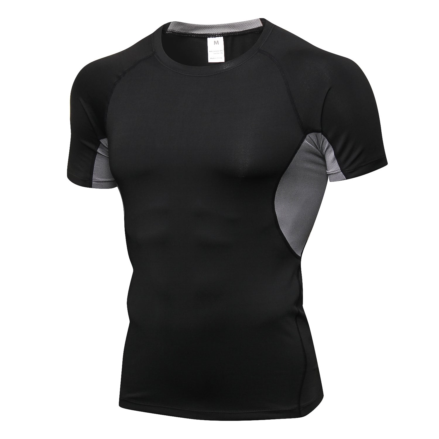 Men Compression Shirt Lightweight Breathable Cool Dry Moisture Wicking Workout Active Shirts LANBAOSI