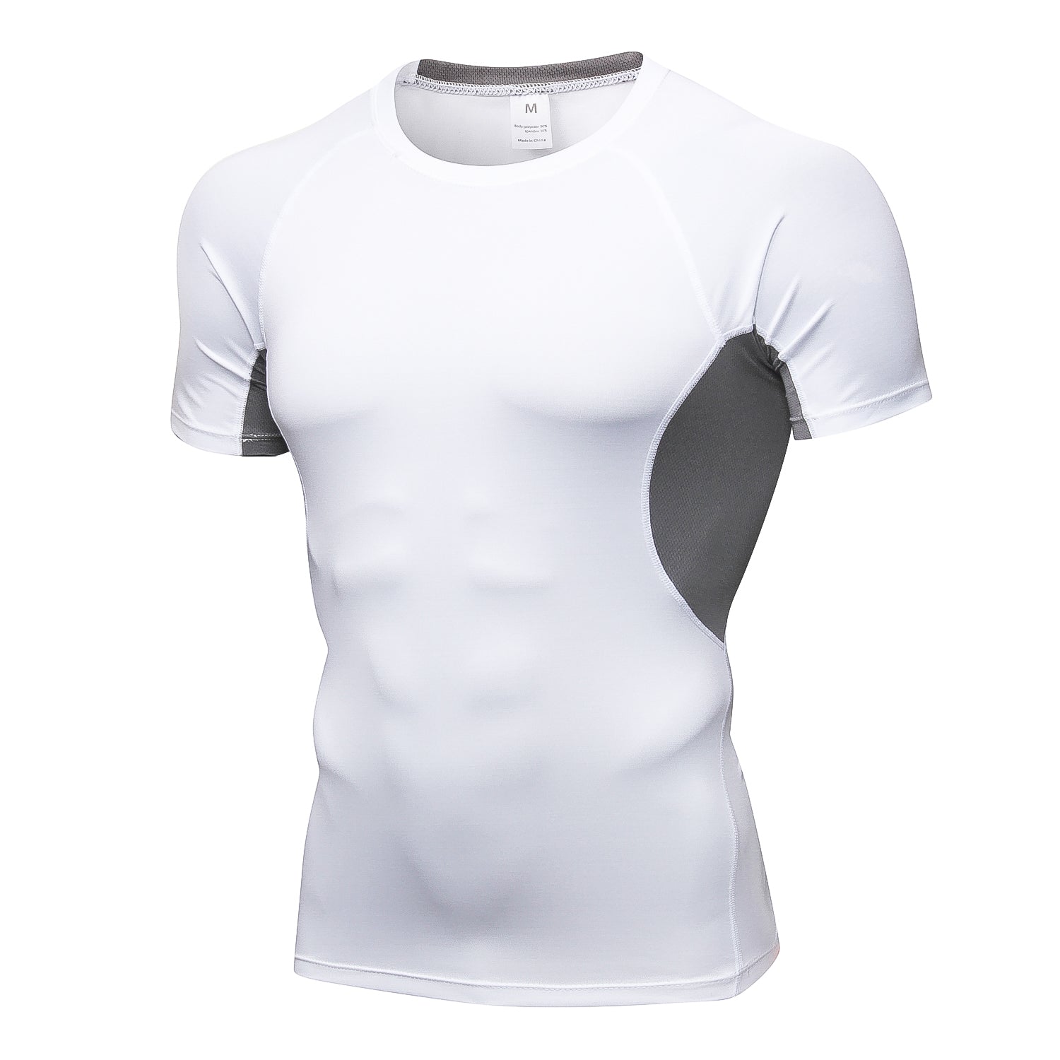 Men Compression Shirt Lightweight Breathable Cool Dry Moisture Wicking Workout Active Shirts LANBAOSI