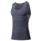 Men Compression Wrokout Tank Top Cool Dry Sports Under Male Baselayer Sleeveless Shirt LANBAOSI