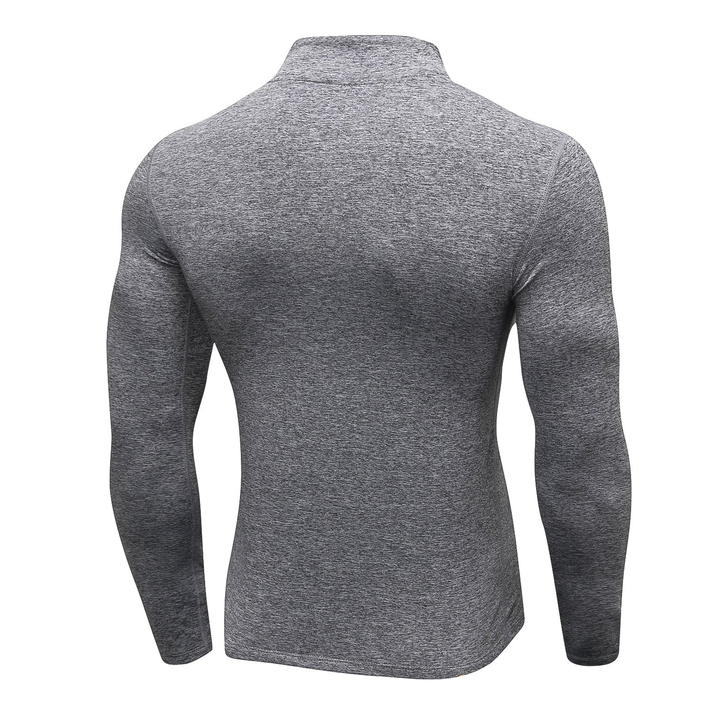 Men Quarter Zip Pullover Running Dry Fit Long Sleeve Shirts Sports Sweatshirt LANBAOSI