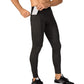 Men Running Tights Cool Dry Pant Male Baselayer Tights Leggings with Pockets LANBAOSI