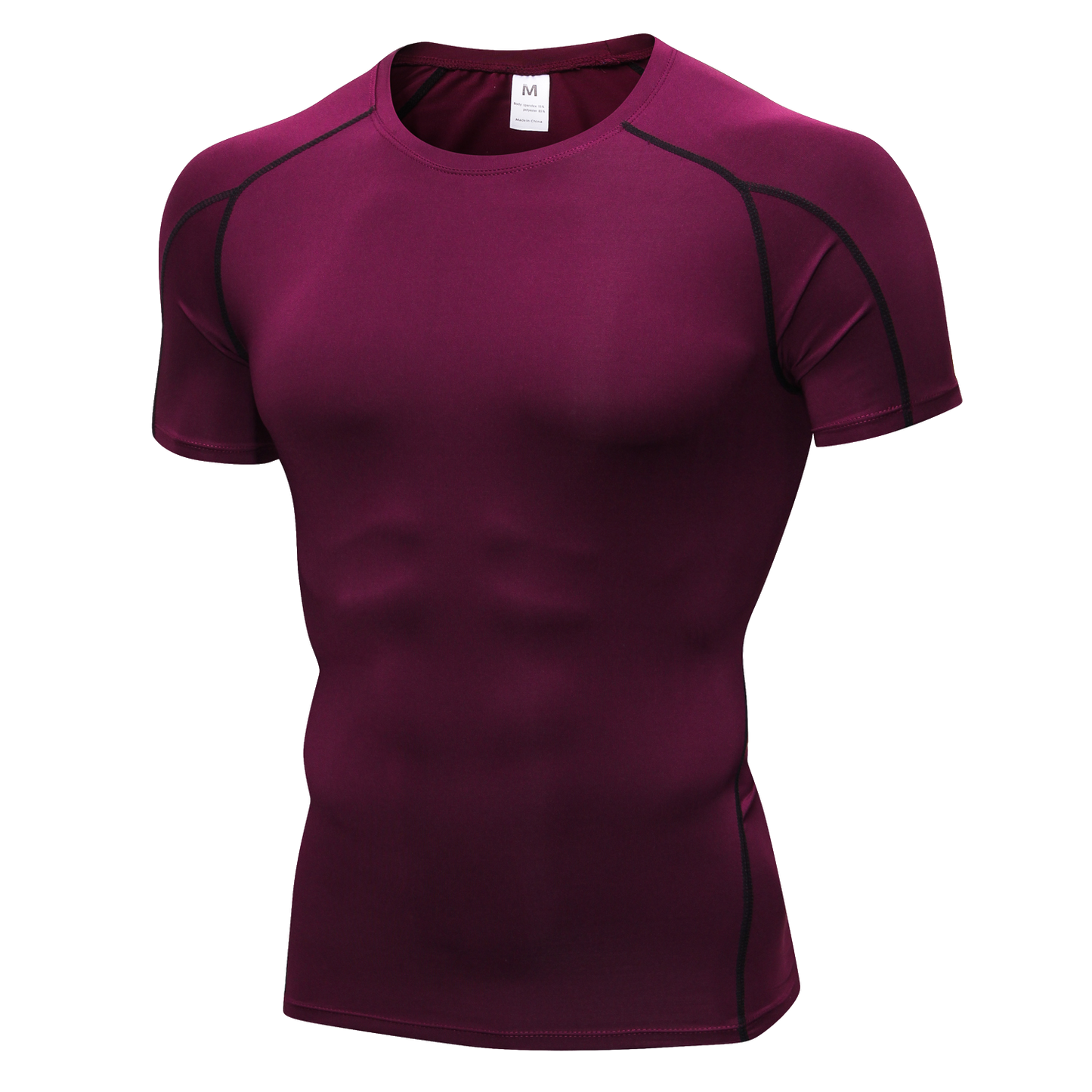 Men Short Sleeve Compression Workout Base layer T-shirt Breathable Lightweight Quick-Drying Active Tops Shirt LANBAOSI