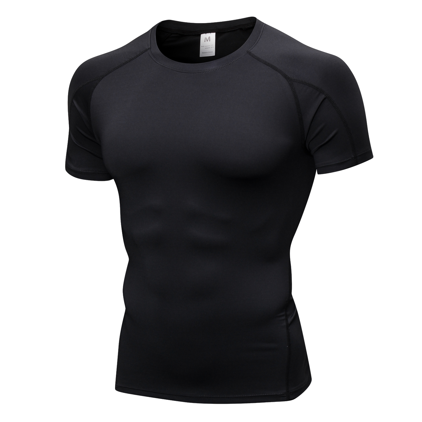 Men Short Sleeve Compression Workout Base layer T-shirt Breathable Lightweight Quick-Drying Active Tops Shirt LANBAOSI