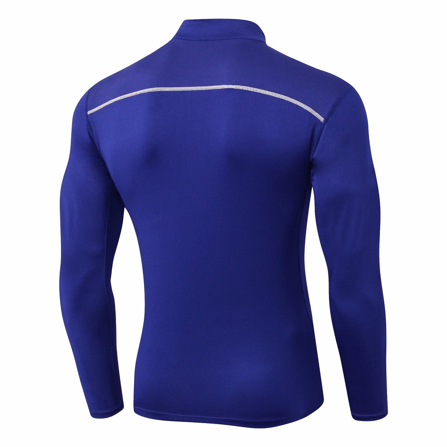 Men Workout Compression Shirts 1/4 Zip Pullover Long Sleeve Running Shirts Sports Training Sweatshirt LANBAOSI