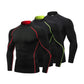 Men Workout Set Compression Shirt and Pants Male Sports Tight Base Layer Suit LANBAOSI