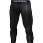 Men's Compression Baselayer 3/4 Capri Tights Gym Cool Dry Leggings LANBAOSI